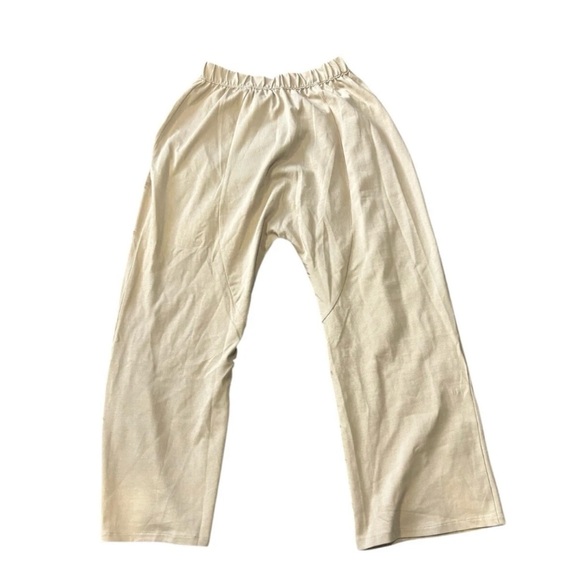 Zara Sz M Women Wide leg pants Khaki Maternity - Picture 3 of 3